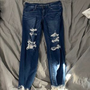 american eagle hi rise jeggings